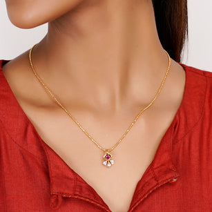 22k Gold Plated Trilika Pendant Set