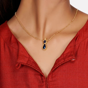 22k Gold Plated Dravya Pendant Set