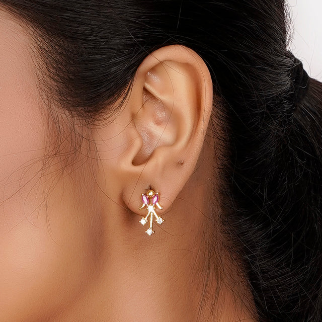 22k Gold Plated Jhalar Pendant Set