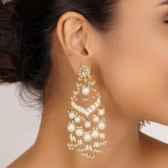 22k Gold Plated Divyam Myara Earring