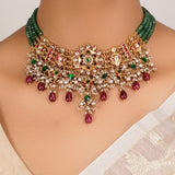 22k Gold Plated Divyam Devika Necklace Set