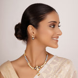 22k Gold Plated Divyam Vezira Necklace Set