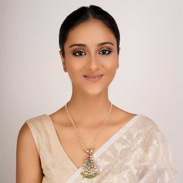 22k Gold Plated Divyam Tavira Necklace