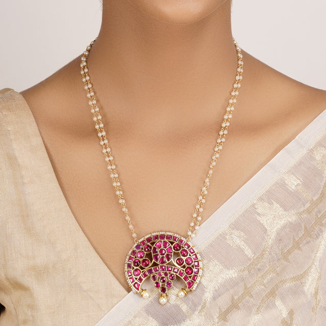 22k Gold Plated Divyam Loraya Necklace