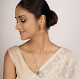 22k Gold Plated Divyam Dhrina Pendant Set