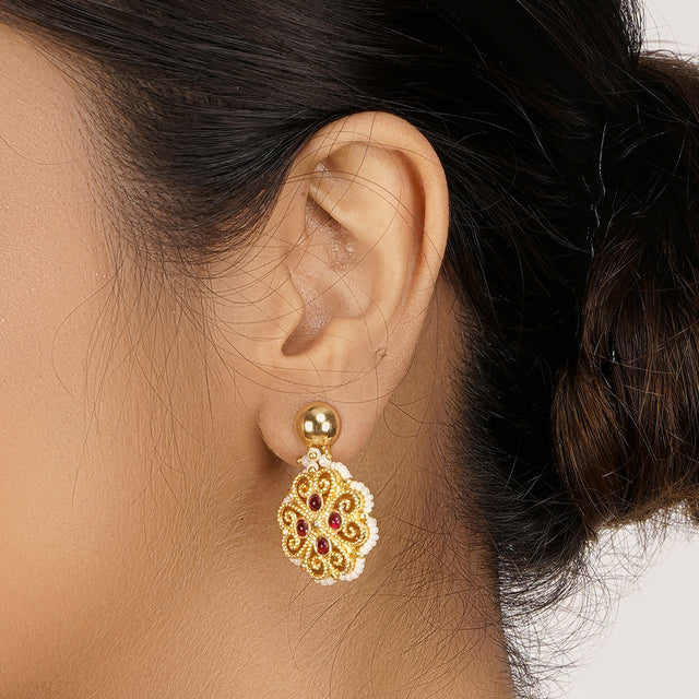 22k Gold Plated Divyam Evashi Necklace Set