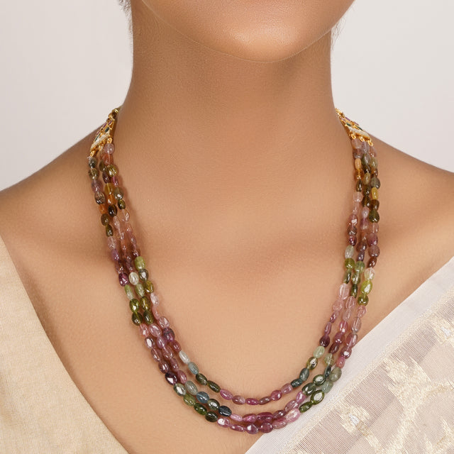 22k Gold Plated Divyam Ashvya Necklace Set