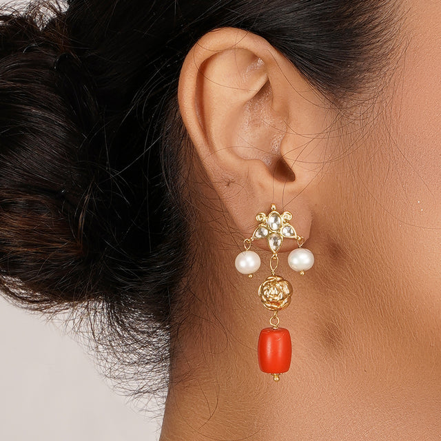 22k Gold Plated Divyam Vinora Necklace Set