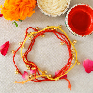 22k Gold Plated Rakhi Mandala Rakhi