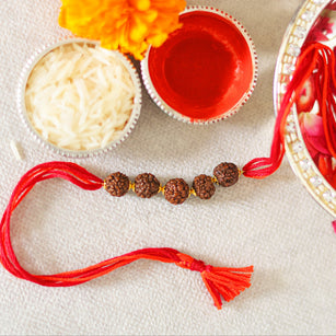 22k Gold Plated Rakhi Manimala Rakhi