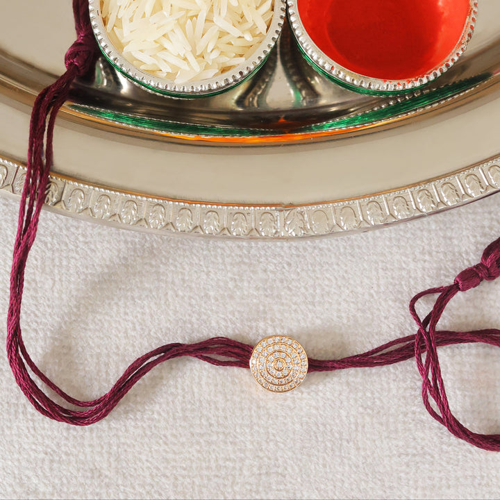 22k Gold Plated Rakhi Vritta Rakhi