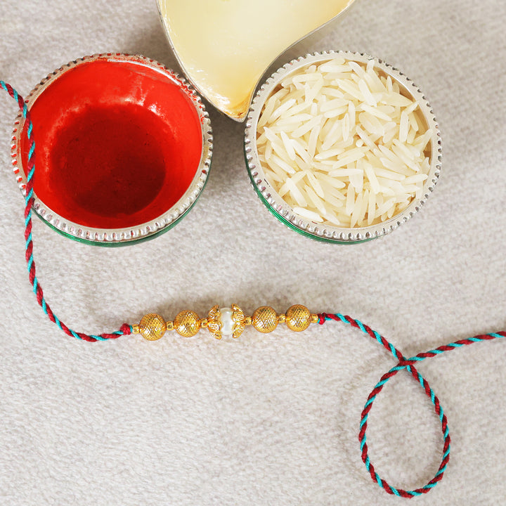 22k Gold Plated Rakhi Chakra Rakhi