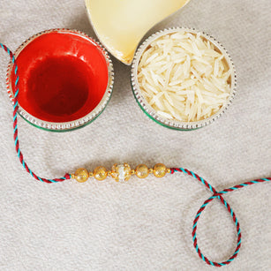 22k Gold Plated Rakhi Chakra Rakhi