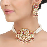 KANTHI KUNDAN GAUTAMI CHOKER SET