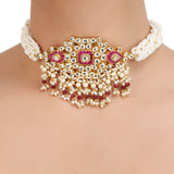 KANTHI KUNDAN GAUTAMI CHOKER SET