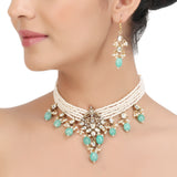 KANTHI ZIRCON JAGVI  CHOKER SET