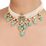 KANTHI ZIRCON JAGVI  CHOKER SET