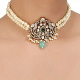 KANTHI ZIRCON AAHANA CHOKER SET