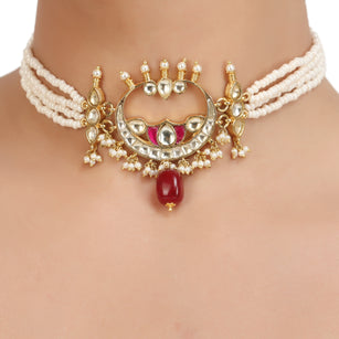 KANTHI KUNDAN VAMIKA CHOKER SET