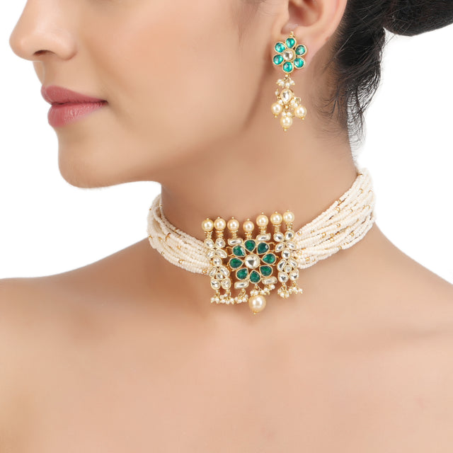 KANTHI KUNDAN DAINA CHOKER SET