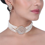 KANTHI ZIRCON NARGIS CHOKER SET