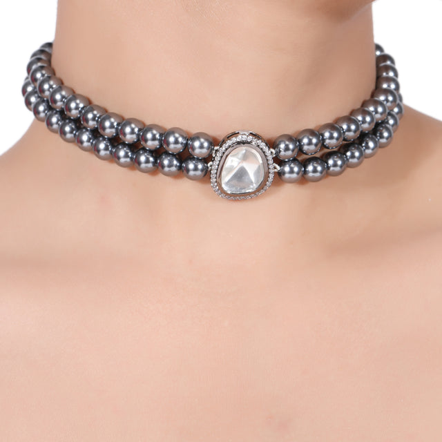 KANTHI ZIRCON NIMMI CHOKER SET