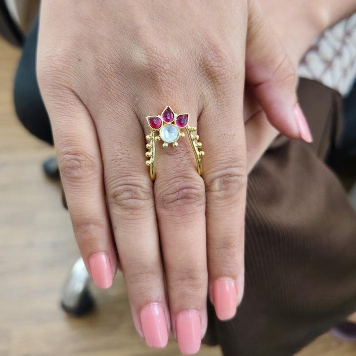 22k Gold Plated Noorja Pushpa Ring