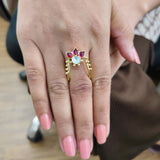 22k Gold Plated Noorja Pushpa Ring