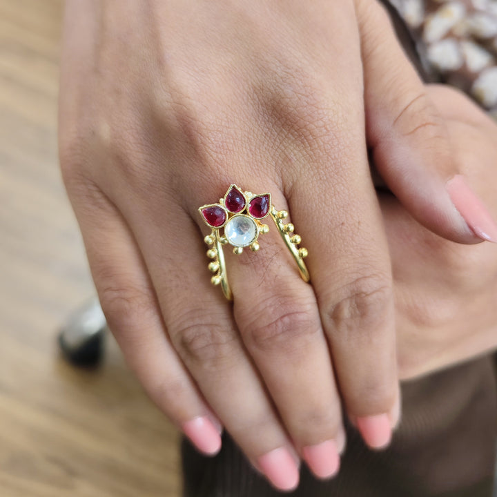22k Gold Plated Noorja Rani Ring