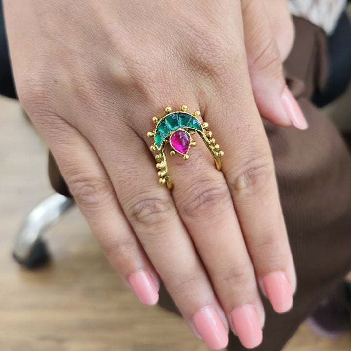 22k Gold Plated Noorja Chandni Ring