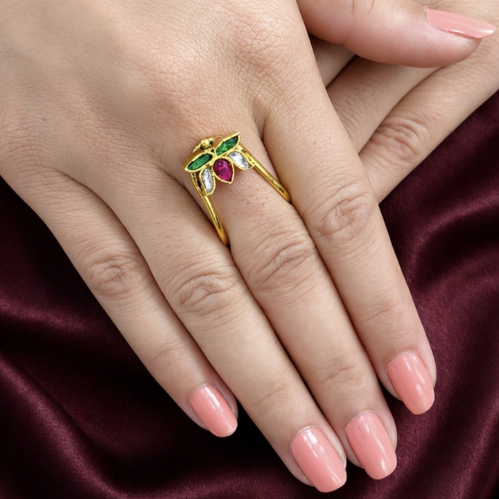 22k Gold Plated Noorja Gul Ring