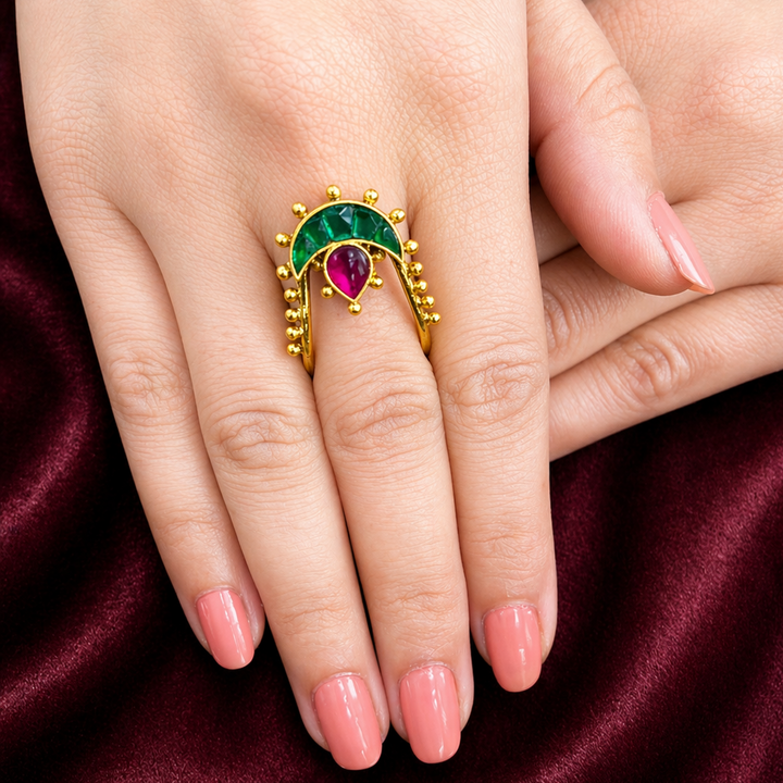 22k Gold Plated Noorja Chandni Ring
