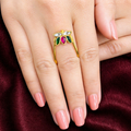 22k Gold Plated Noorja Kali Ring