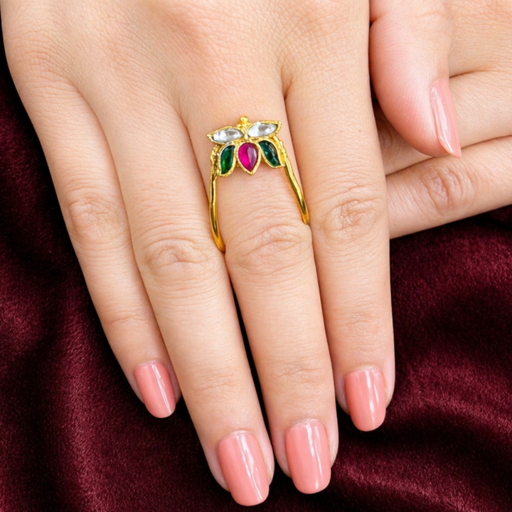 22k Gold Plated Noorja Kali Ring