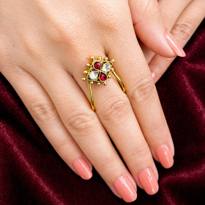 22k Gold Plated Noorja Pushpa Ring