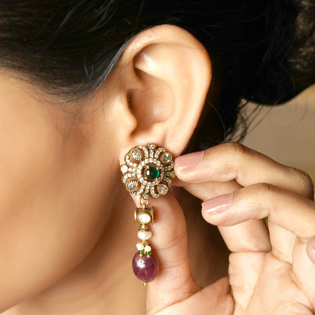 Ishita 22k Gold Plated Earring