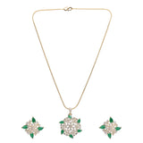 22k Gold Plated Aamita Pendant Set