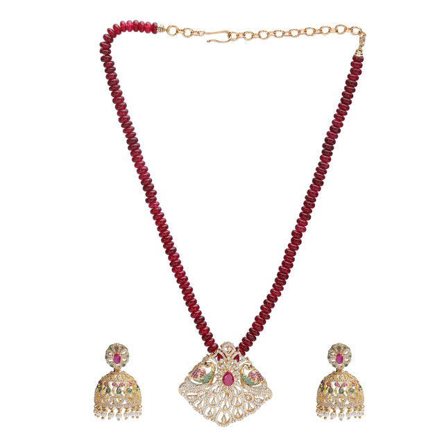 22k Gold Plated Anvi Pendant Set