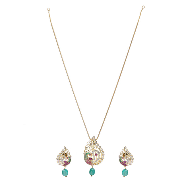 22k Gold Plated Anisa Pendant Set