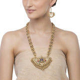 Kundan Peacock Pendant Set