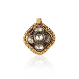 GOLD SILVER PLATED SARGAM WHITE KUNDAN NOSE PIN