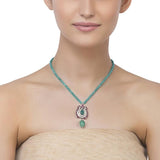 VICTORIAN GREEN CROWN PENDANT