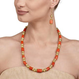 GOLDEN BEADS CORAL SET