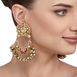 KUNDAN GOLDEN GHUNGROO EARRING
