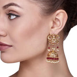 RUBY PEARLS LAKSHMI JHUMKIS