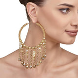 KUNDAN GHUNGROO DROPS EARRING