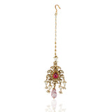 Gold Plated Kundan Tika