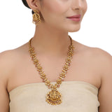 KONARK CLASSIC TEMPLE  FLOWER NECKLSCE SET