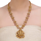 KONARK CLASSIC TEMPLE  FLOWER NECKLSCE SET