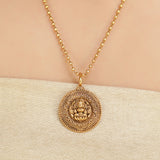 KONARK CLASSIC TEMPLE ROUND PENDANT SET